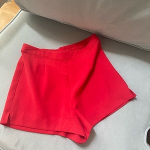 Crepe Red Summer Short